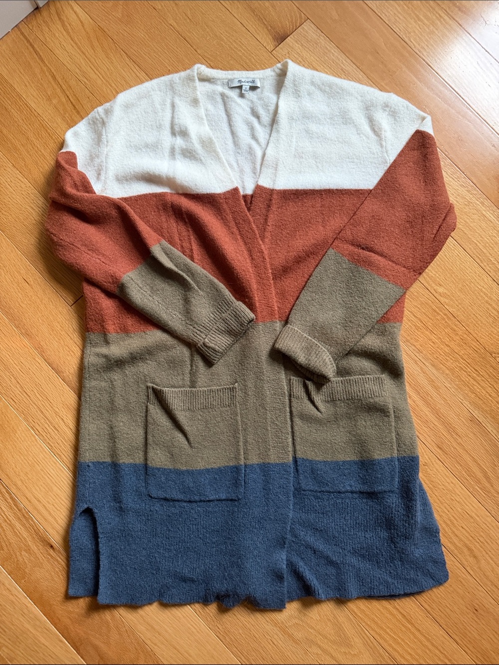 Madewell Kent Striped Cardigan